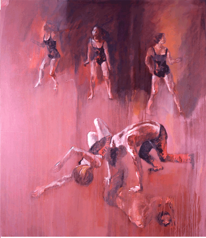 Red Dance Painting with chorus